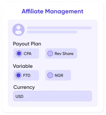 Payout affiliate management